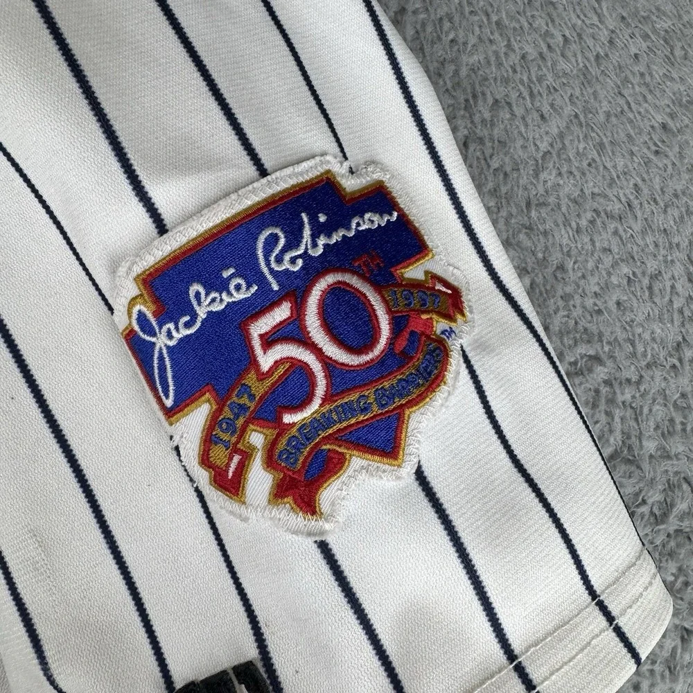 Vintage 1997 Eugene Emeralds Wilson‎ Baseball Jersey Game Worn Signed Striped 46